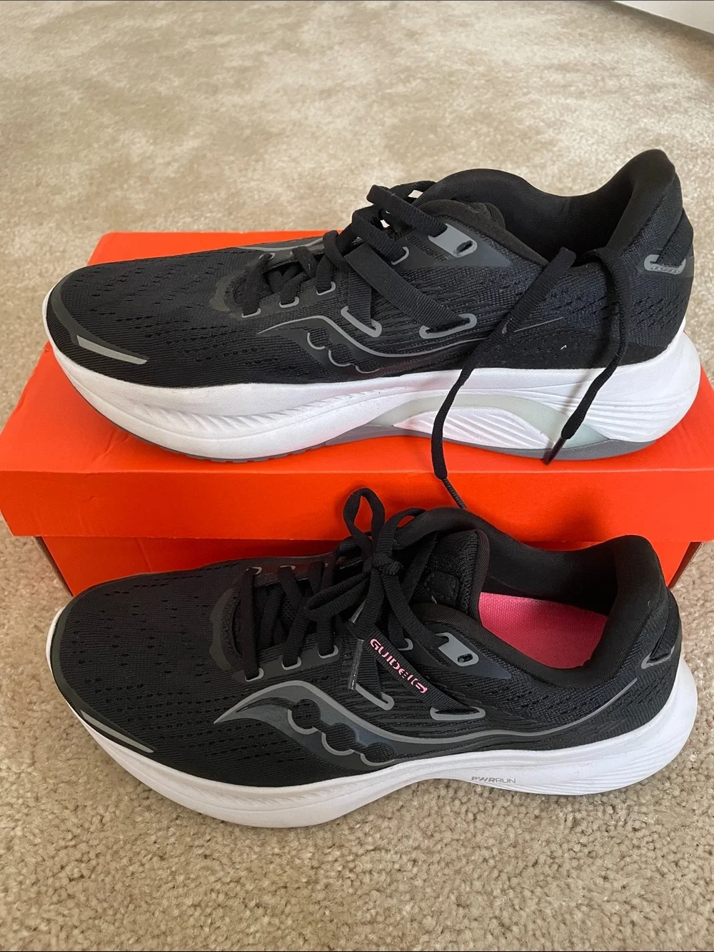 Saucony Women's Black and White Running Sneakers